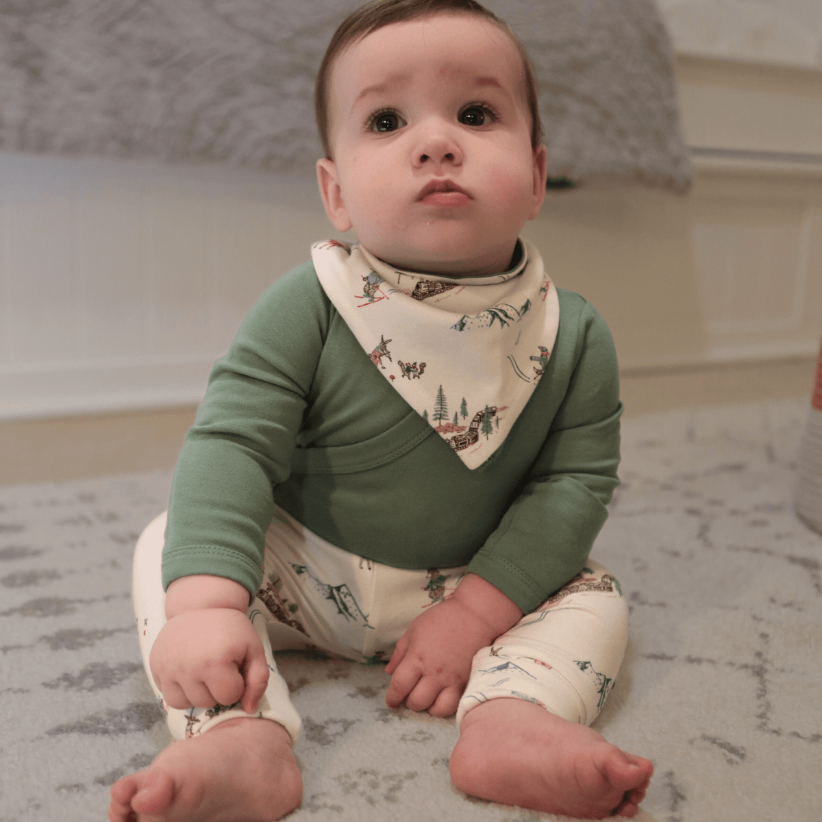 long bodysuit | Basil Green — Finn + Emma
