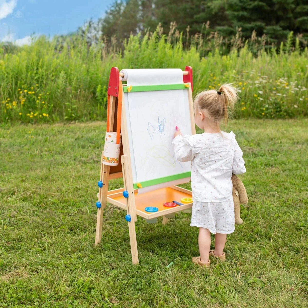 Tiny Land® 3-in-1 Art Easel & Paper Roll Set — Tiny Land