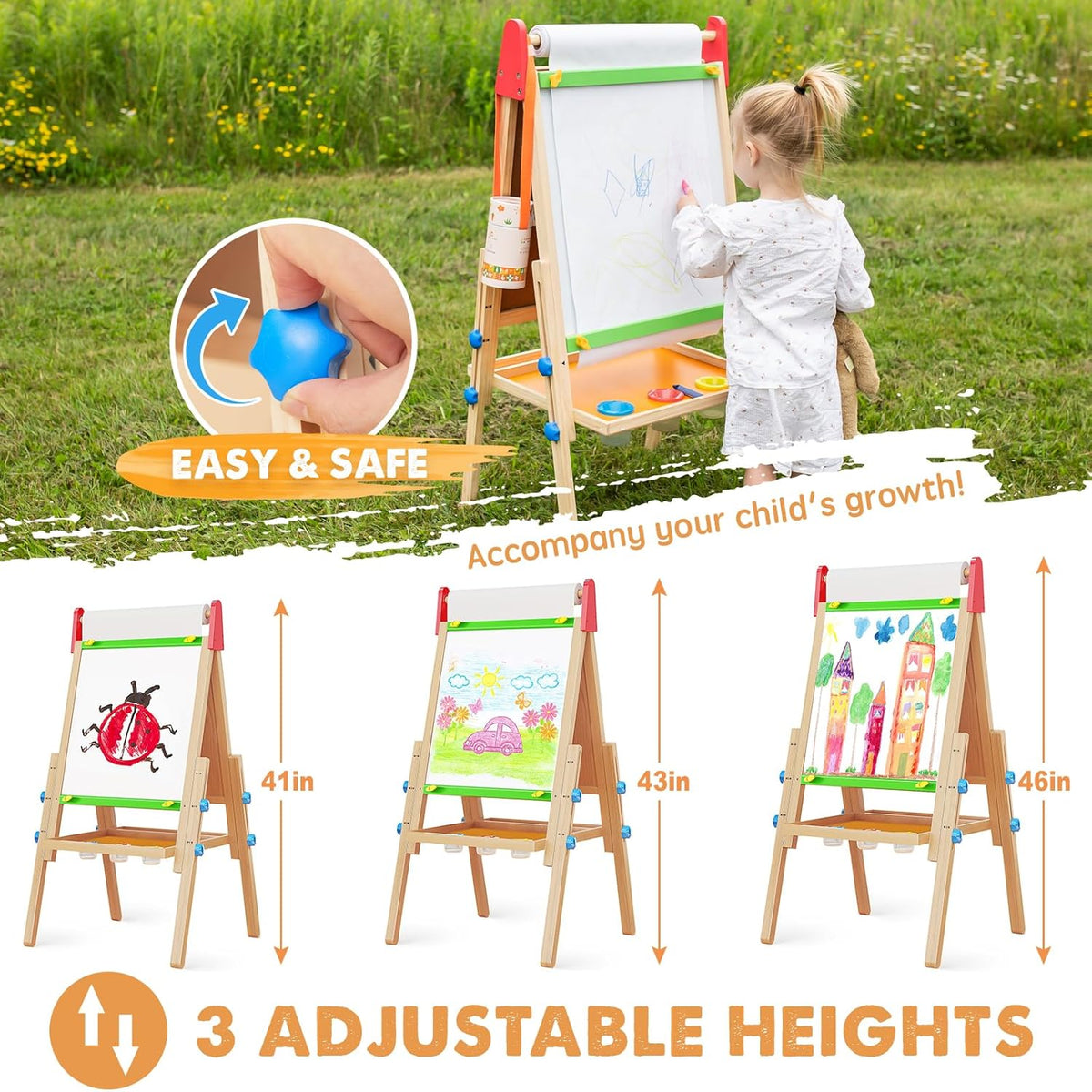 Tiny Land® 3-in-1 Art Easel for Kids — Tiny Land