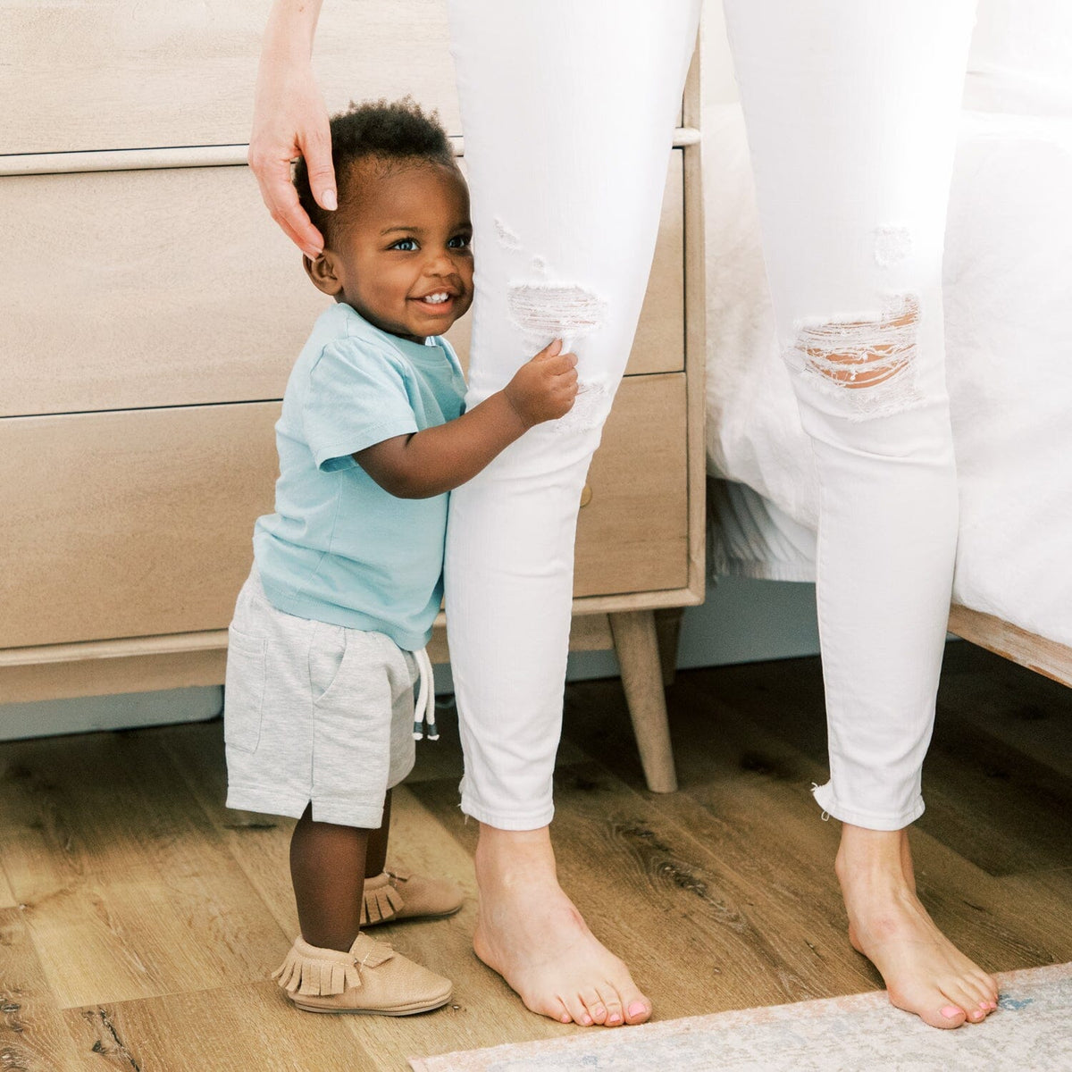 Weathered Brown Moccasin Baby Shoe — Freshly Picked