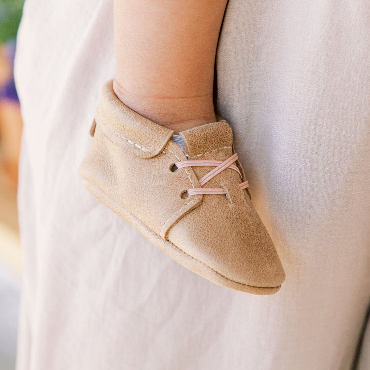 Weathered Brown Oxford Baby Shoe — Freshly Picked