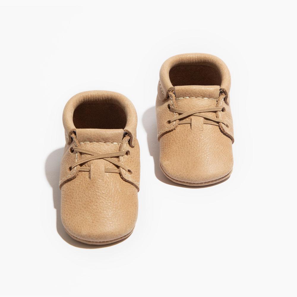 Weathered Brown Oxford Baby Shoe — Freshly Picked