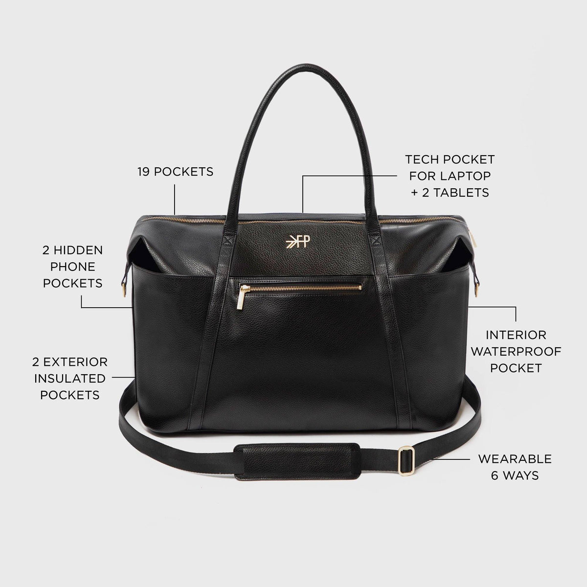 Ebony Classic Weekender — Freshly Picked
