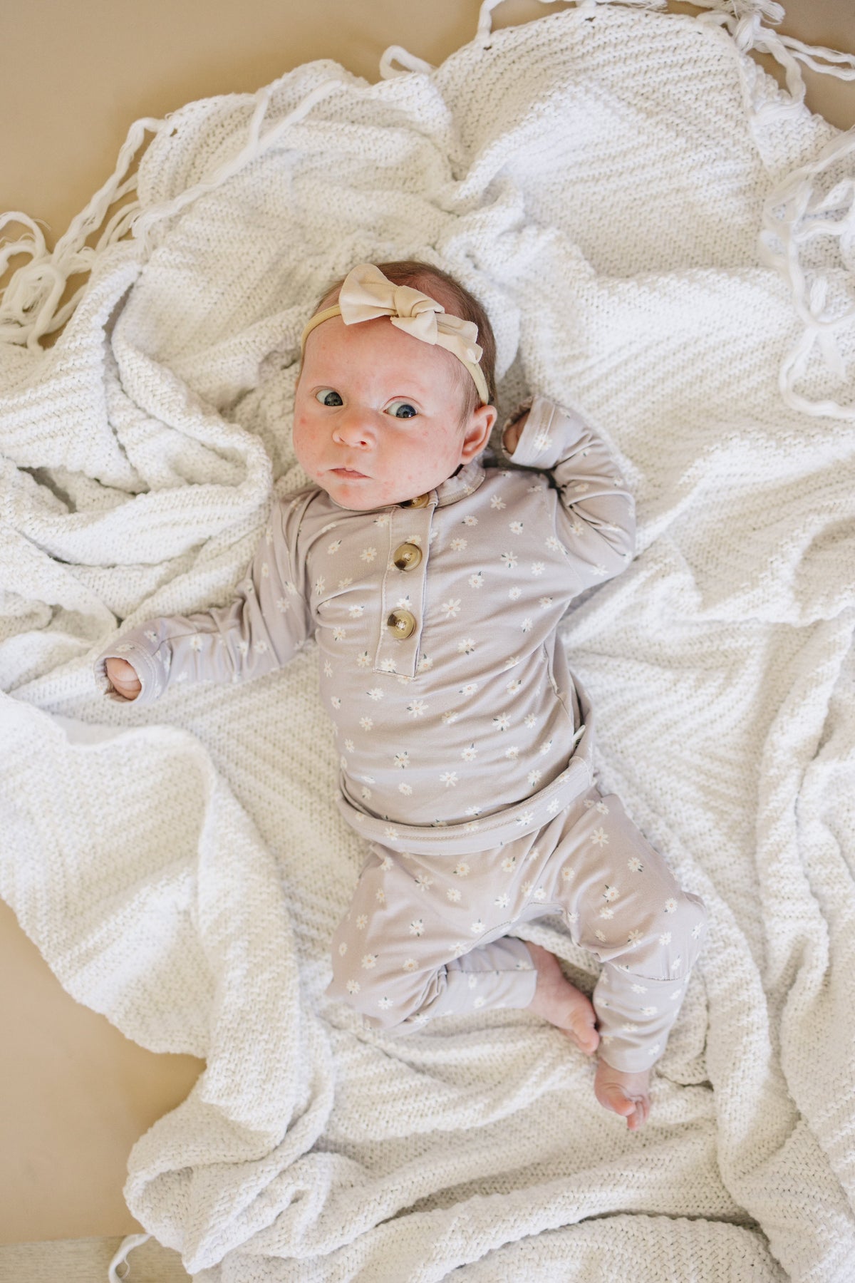Oopsie Daisy 2pc Henley Bamboo Pajamas - Sizes Newborn & Up! — Little Joy Co.