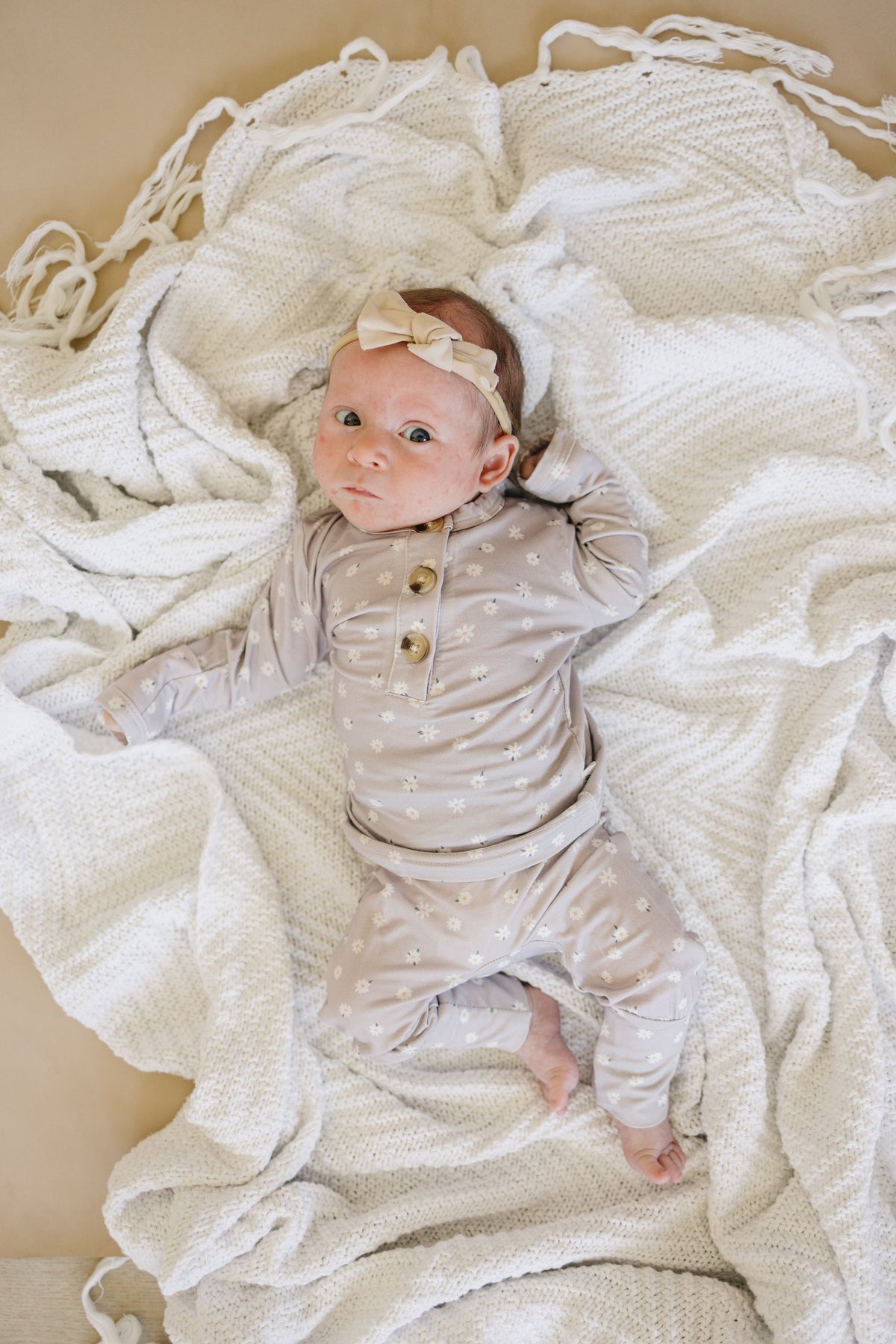 Oopsie Daisy 2pc Henley Bamboo Pajamas - Sizes Newborn & Up! — Little Joy Co.