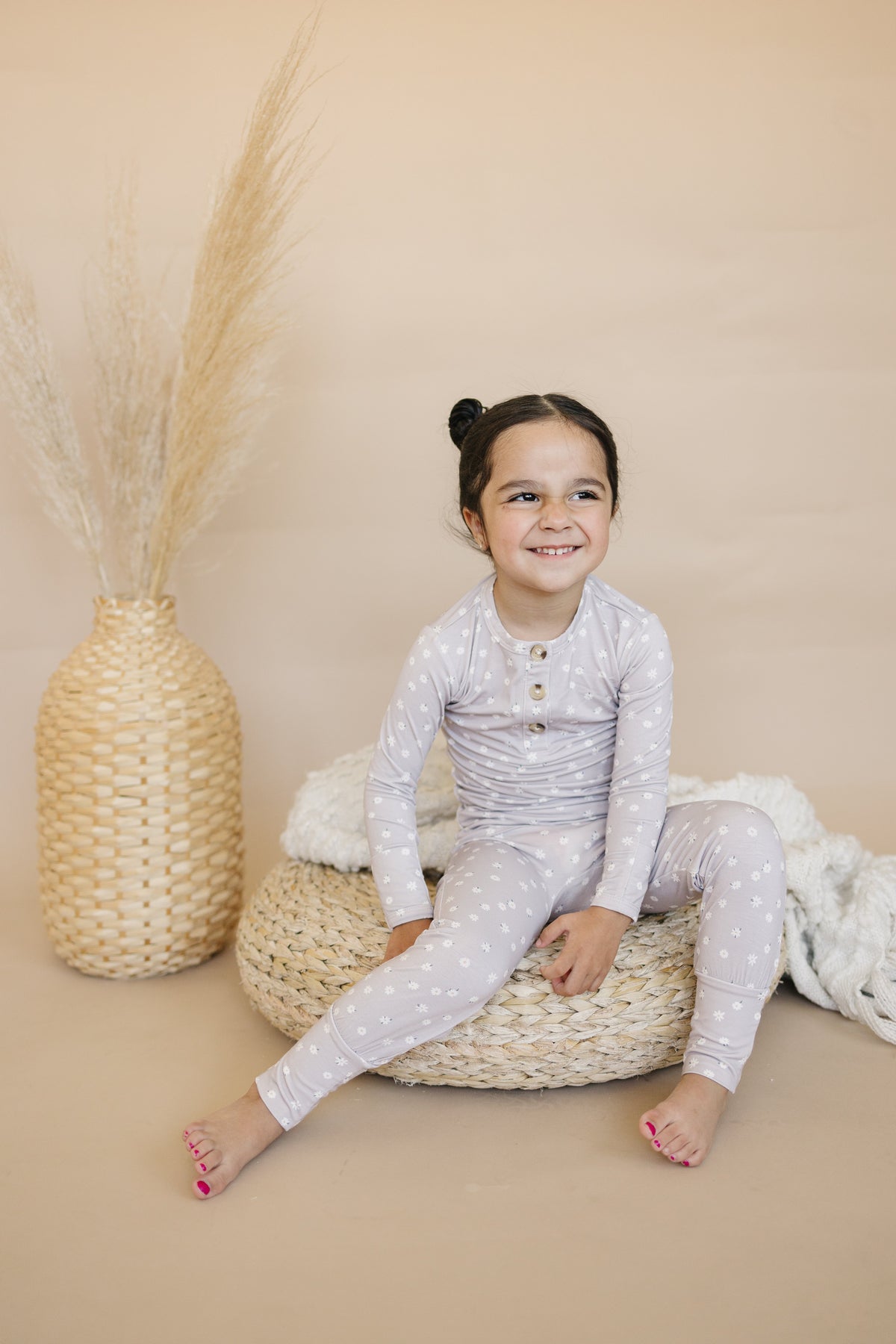 Oopsie Daisy 2pc Henley Bamboo Pajamas - Sizes Newborn & Up! — Little Joy Co.