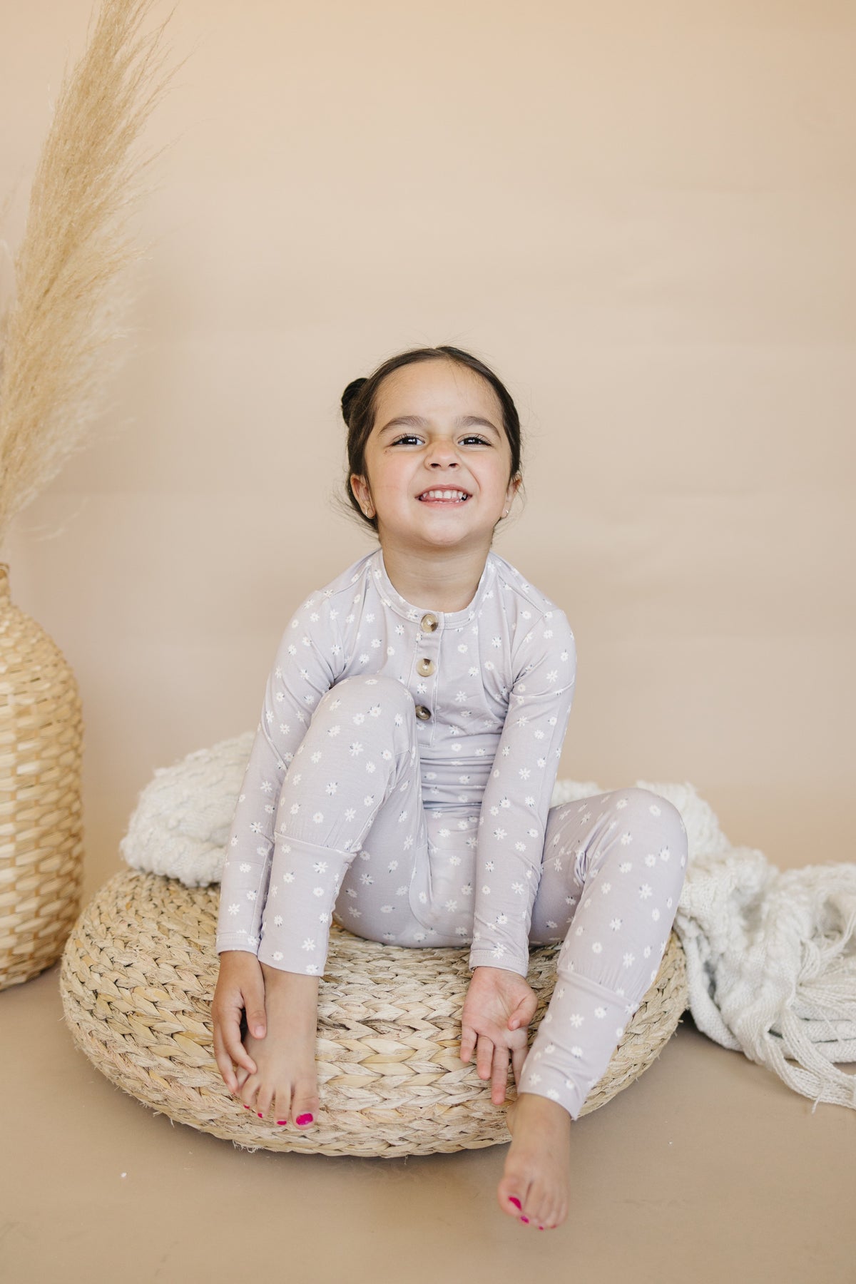 Oopsie Daisy 2pc Henley Bamboo Pajamas - Sizes Newborn & Up! — Little Joy Co.