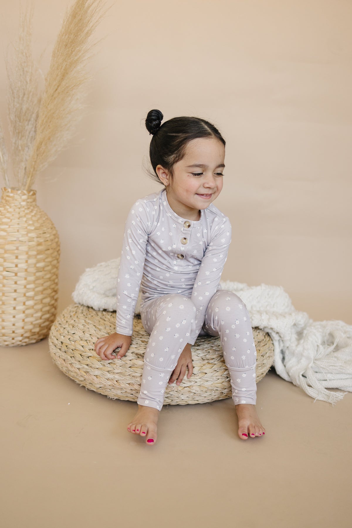 Oopsie Daisy 2pc Henley Bamboo Pajamas - Sizes Newborn & Up! — Little Joy Co.