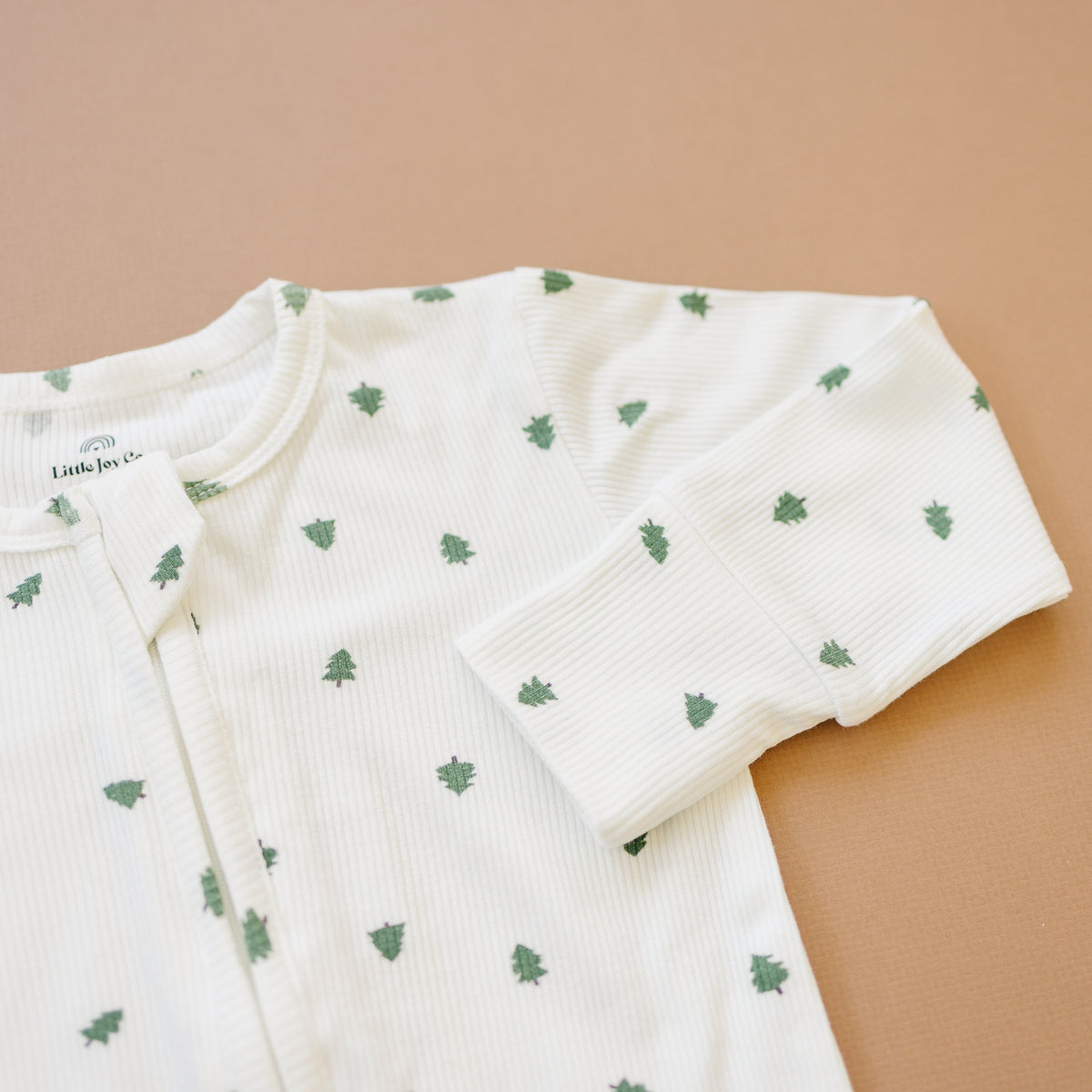 Tiny Trees Ribbed Bamboo Zippy Pajamas — Little Joy Co.
