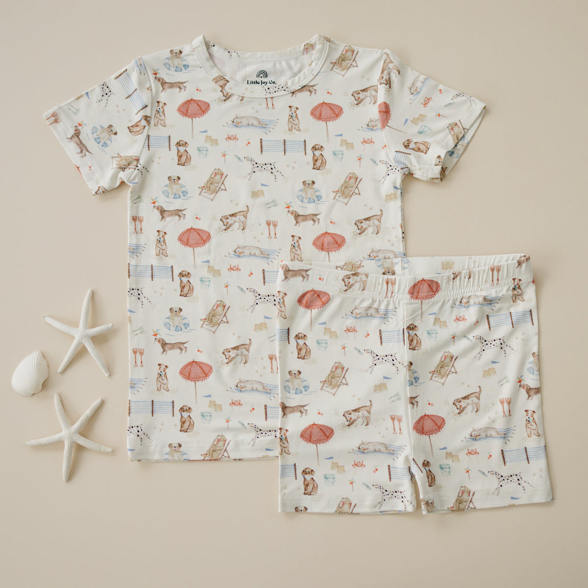 Beach Pawty 2pc Bamboo Pajamas — Little Joy Co.
