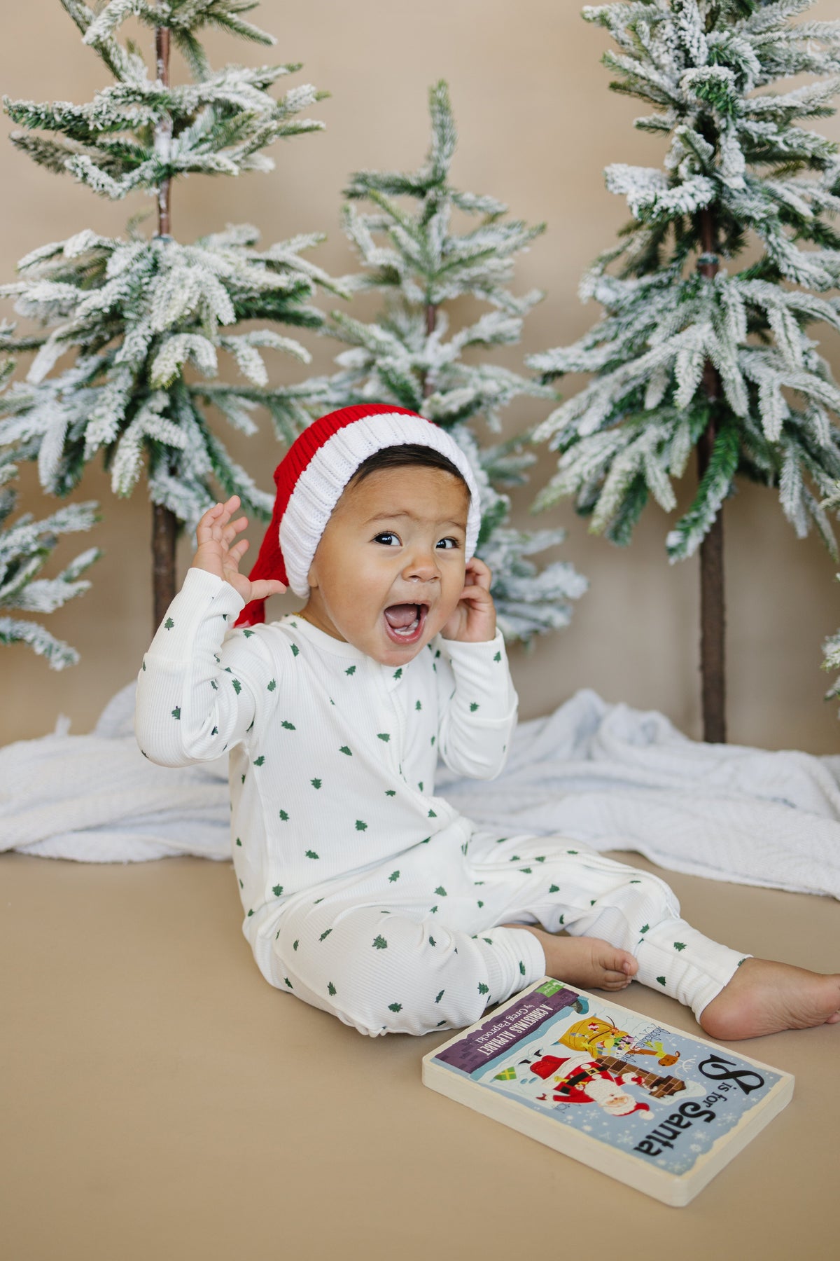 Tiny Trees Ribbed Bamboo Zippy Pajamas — Little Joy Co.