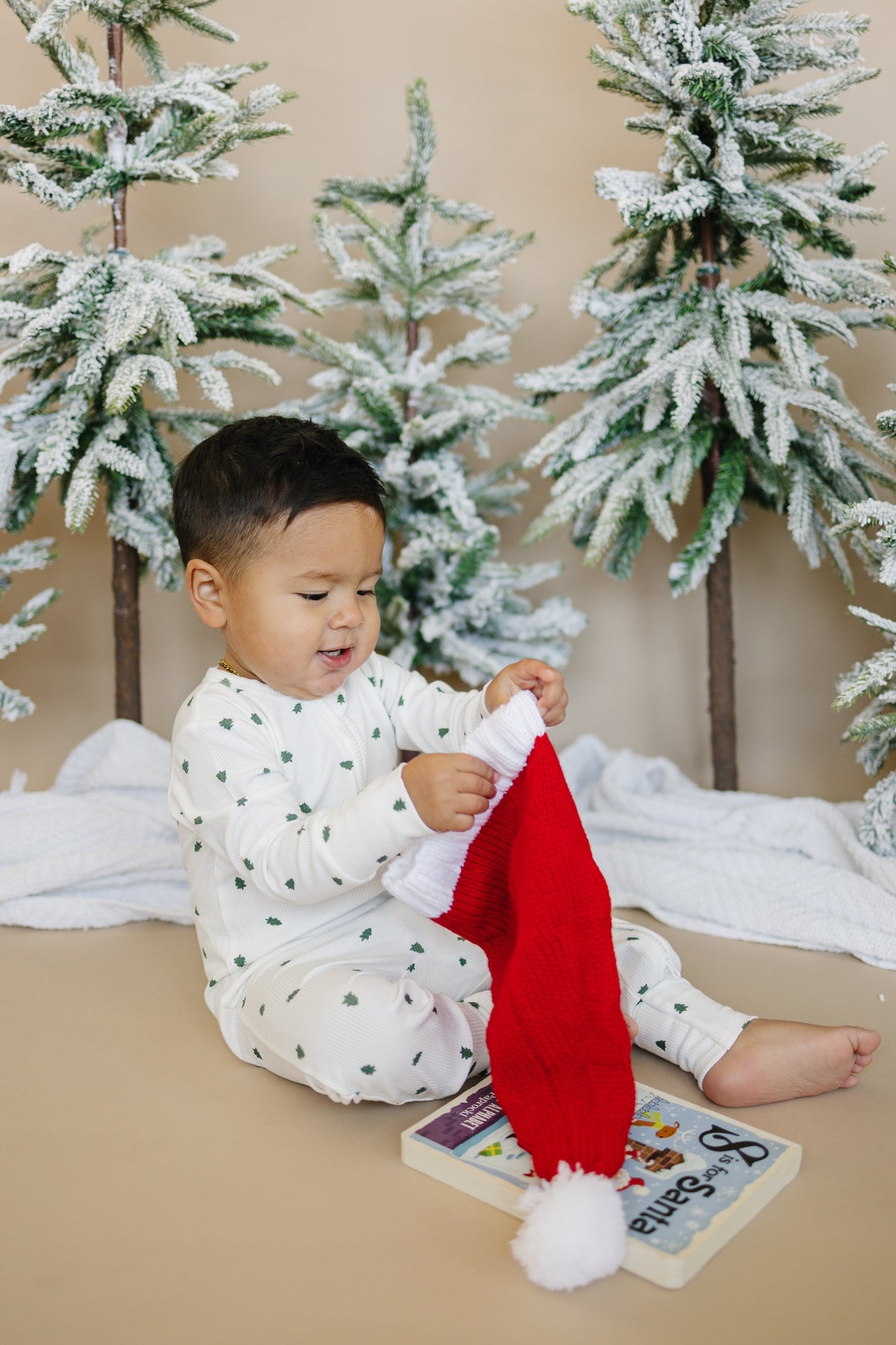Tiny Trees Ribbed Bamboo Zippy Pajamas — Little Joy Co.