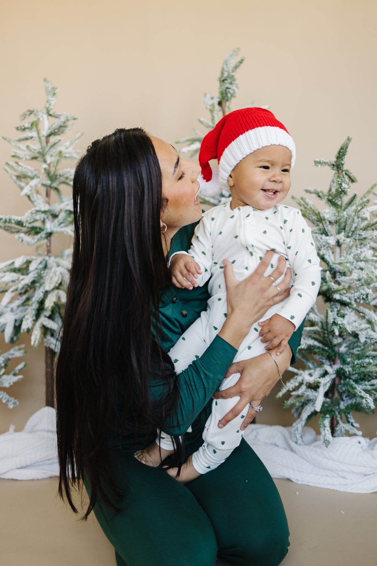 Tiny Trees Ribbed Bamboo Zippy Pajamas — Little Joy Co.