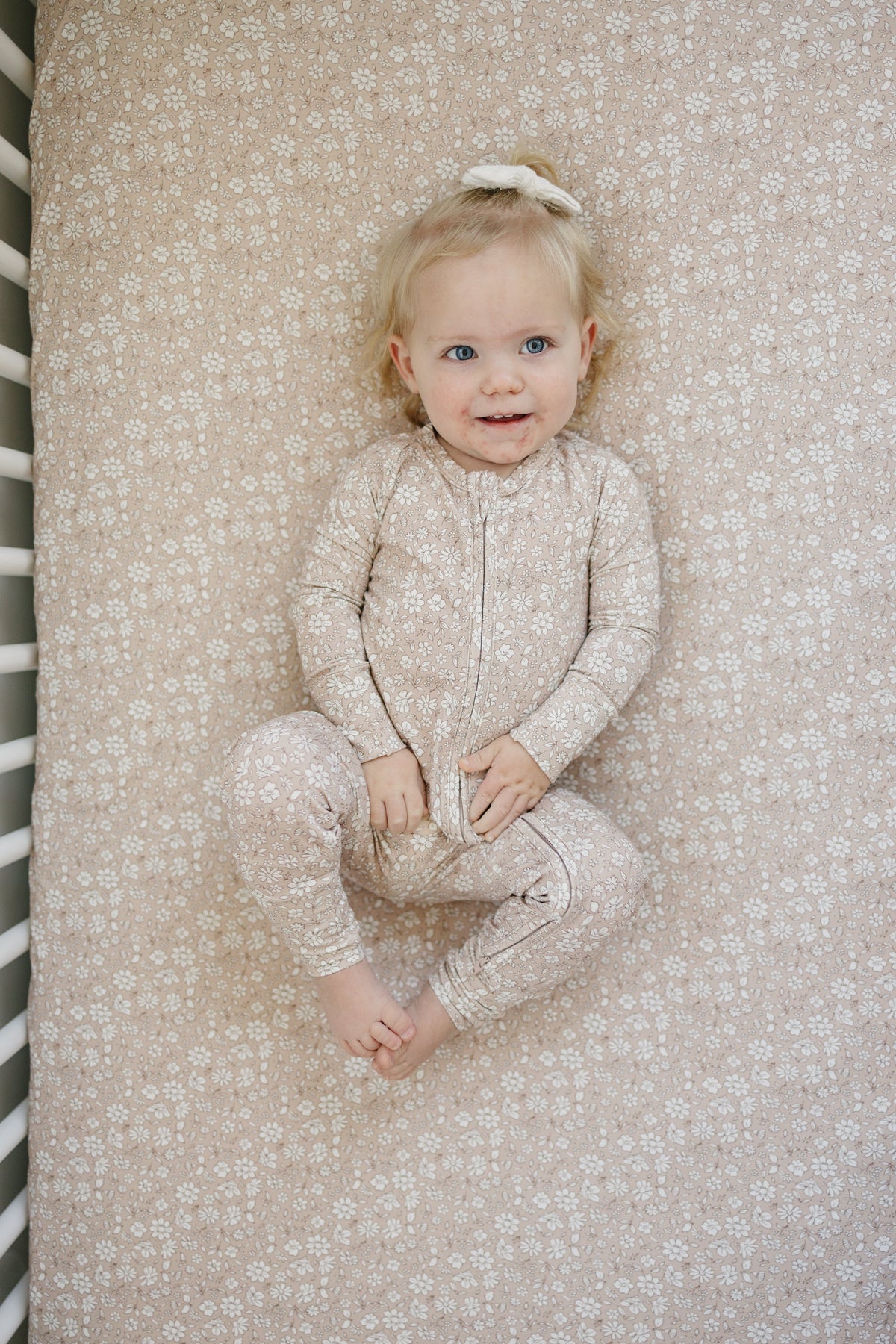 Dainty Ditsy Bamboo Crib Sheet — Little Joy Co.