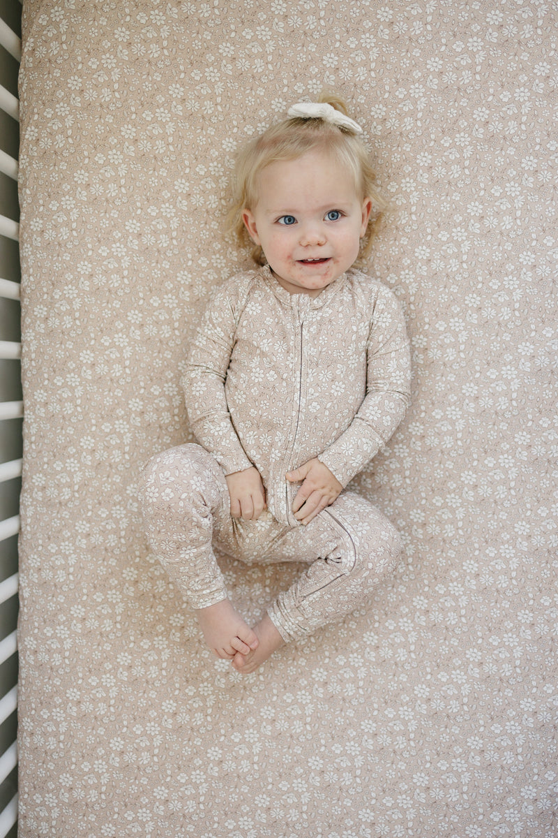 Dainty Ditsy Bamboo Crib Sheet — Little Joy Co.