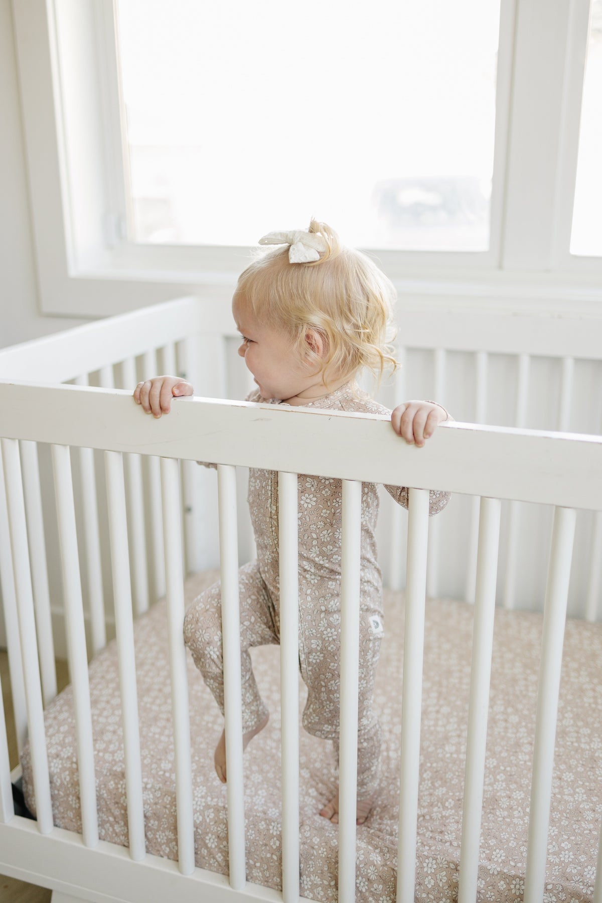 Dainty Ditsy Bamboo Crib Sheet — Little Joy Co.