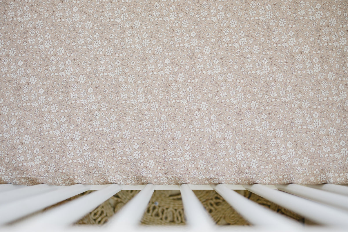 Dainty Ditsy Bamboo Crib Sheet — Little Joy Co.
