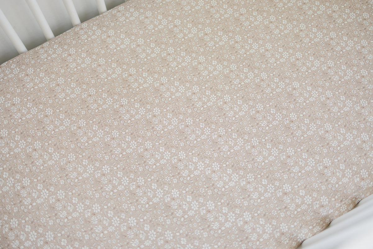 Dainty Ditsy Bamboo Crib Sheet — Little Joy Co.