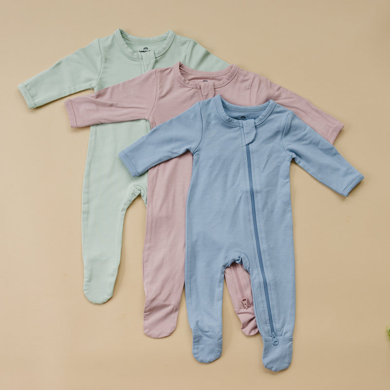 Bamboo Footed Bamboo Zippy Pajamas — Little Joy Co.