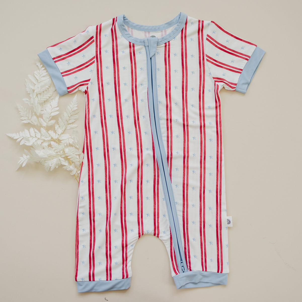 Stars & Stripes Bamboo Shorty Pajamas — Little Joy Co.