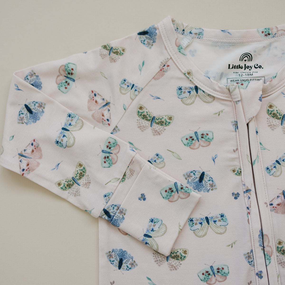 Luna Moths Bamboo Zippy Pajamas — Little Joy Co.