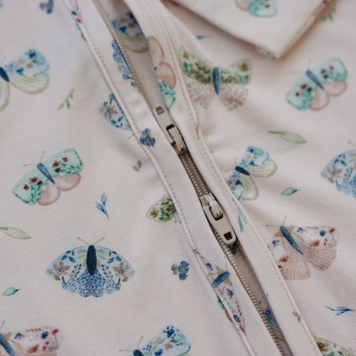 Luna Moths Bamboo Zippy Pajamas — Little Joy Co.