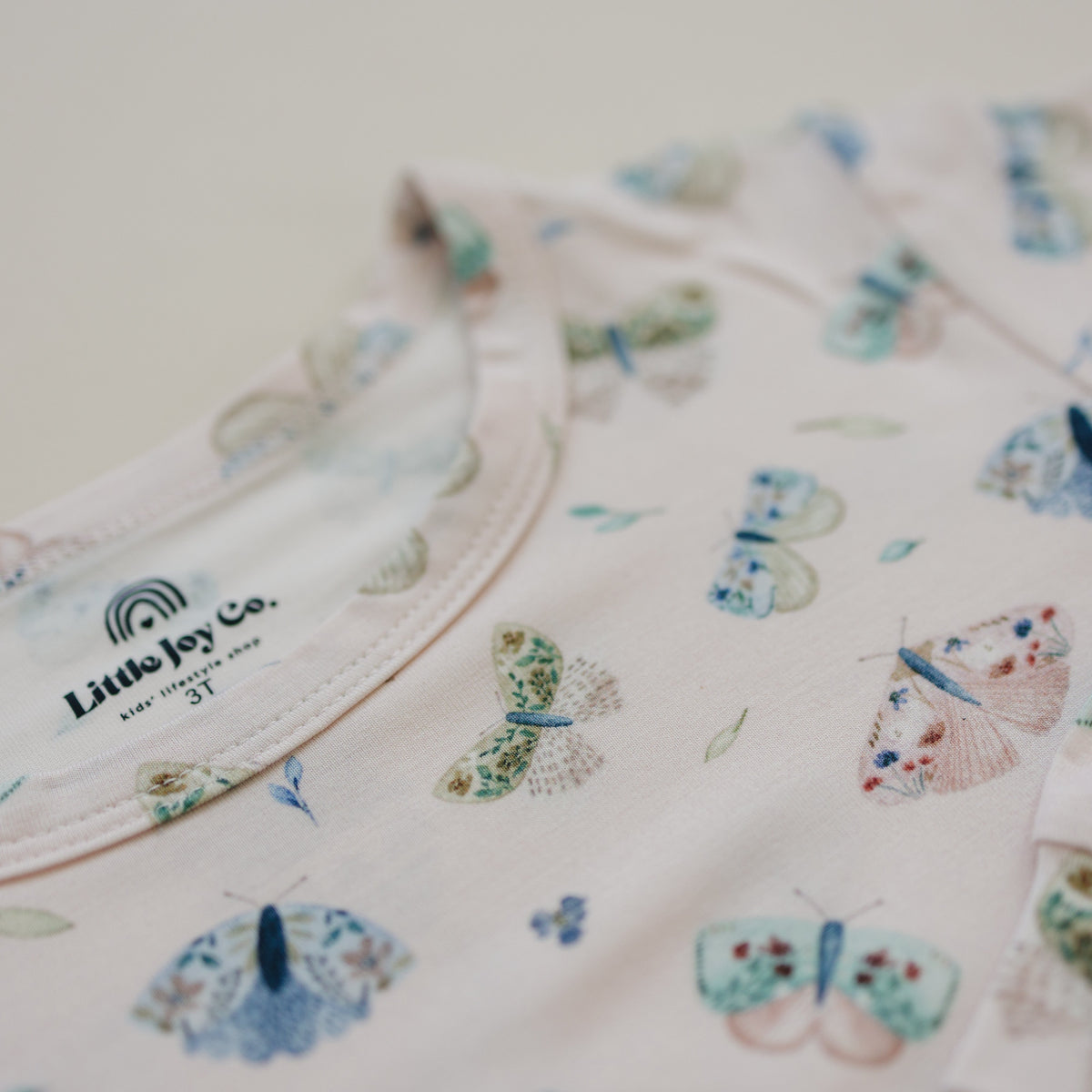 Luna Moths 2pc Bamboo Pajamas — Little Joy Co.