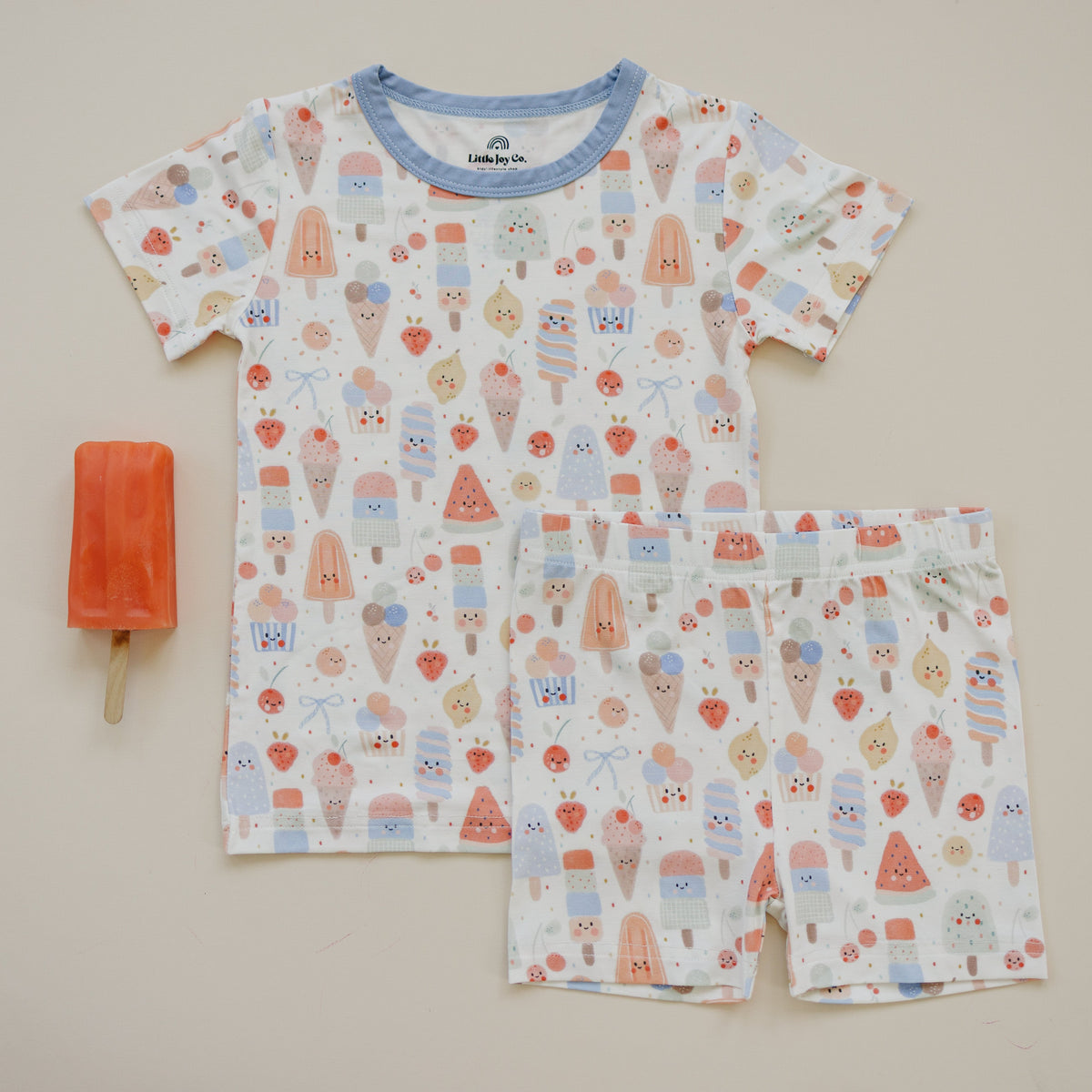 Sweet Summertime 2pc Bamboo Pajamas — Little Joy Co.