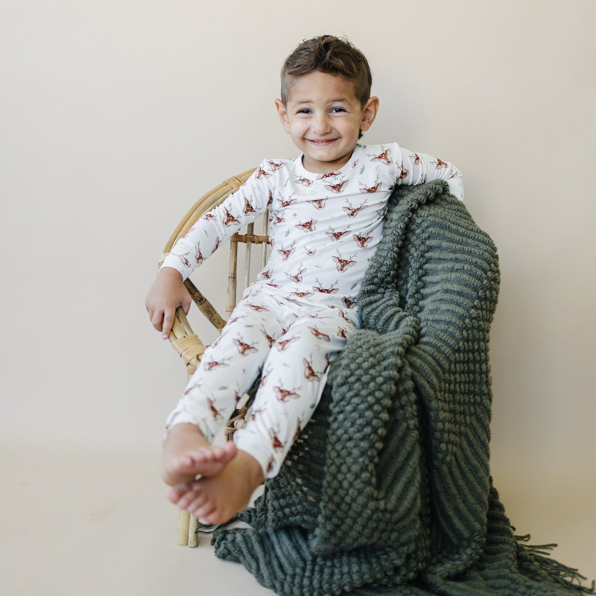 Reindeer Games 2pc Bamboo Pajamas — Little Joy Co.