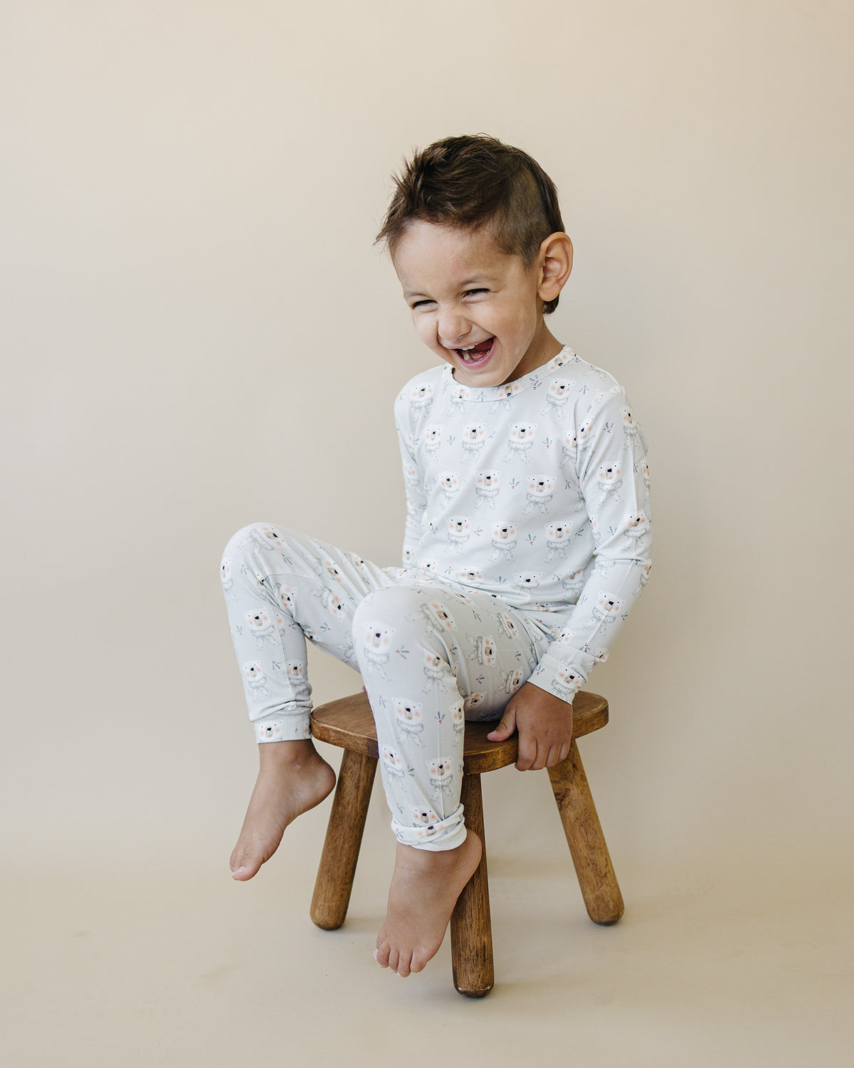 Polar Bear 2pc Bamboo Pajamas — Little Joy Co.