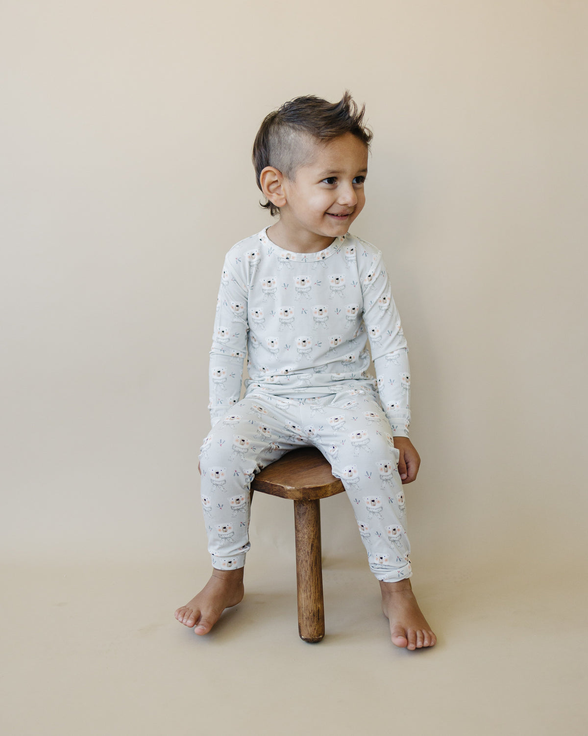 Polar Bear 2pc Bamboo Pajamas — Little Joy Co.