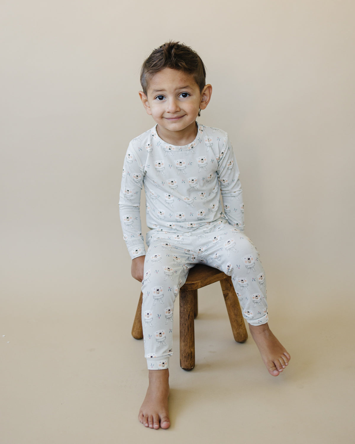 Polar Bear 2pc Bamboo Pajamas — Little Joy Co.