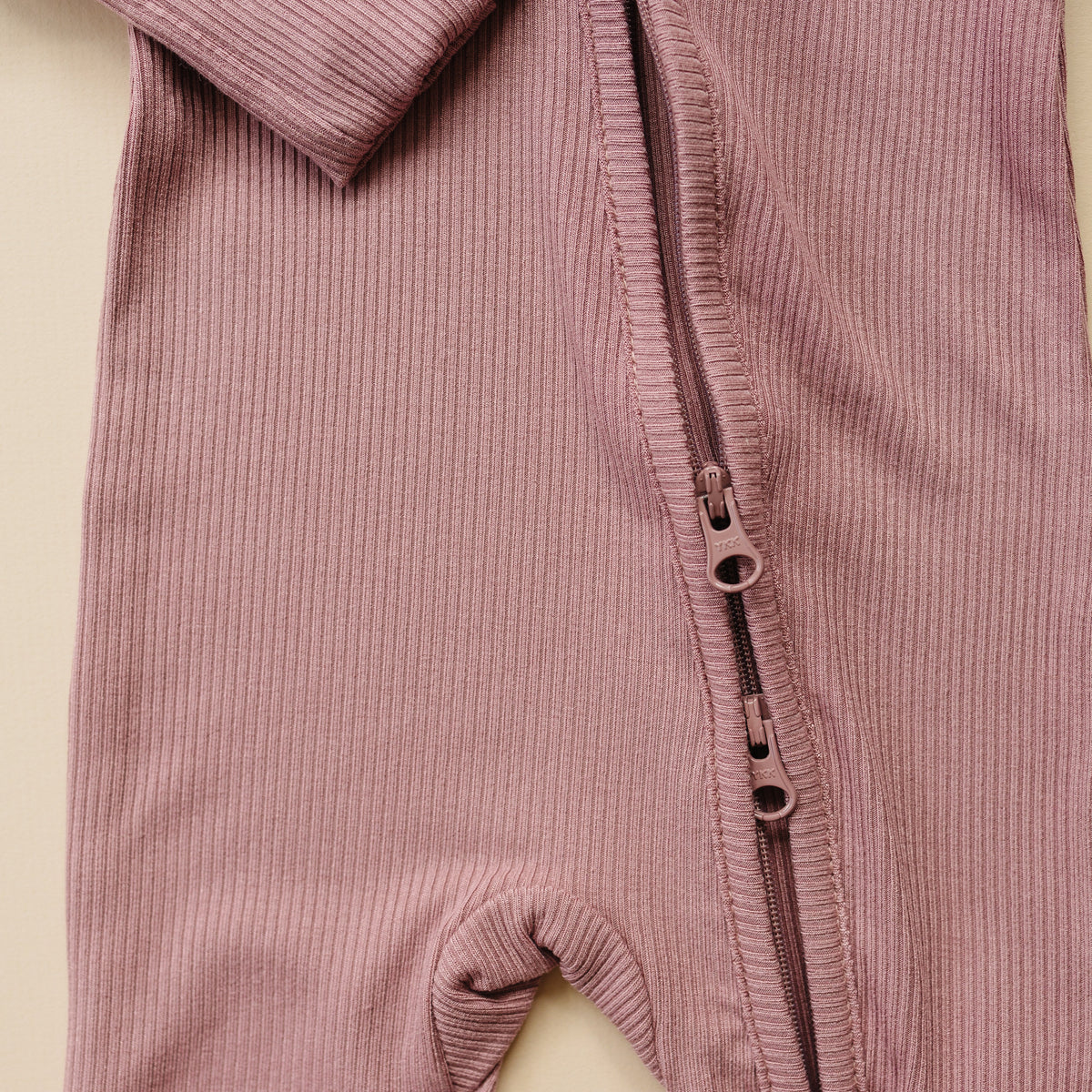 Solid Ribbed Bamboo Zippy Romper - more colors — Little Joy Co.