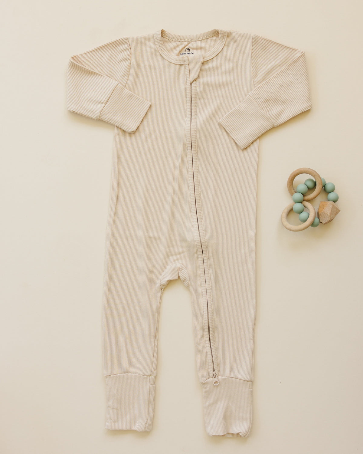 Solid Ribbed Bamboo Zippy Romper - more colors — Little Joy Co.