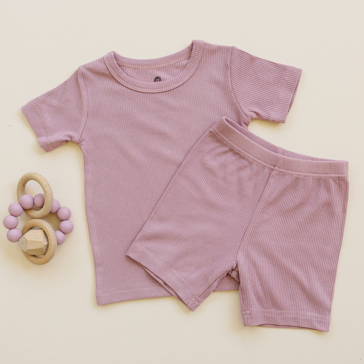Solid Ribbed Bamboo 2pc Pajamas - more colors — Little Joy Co.