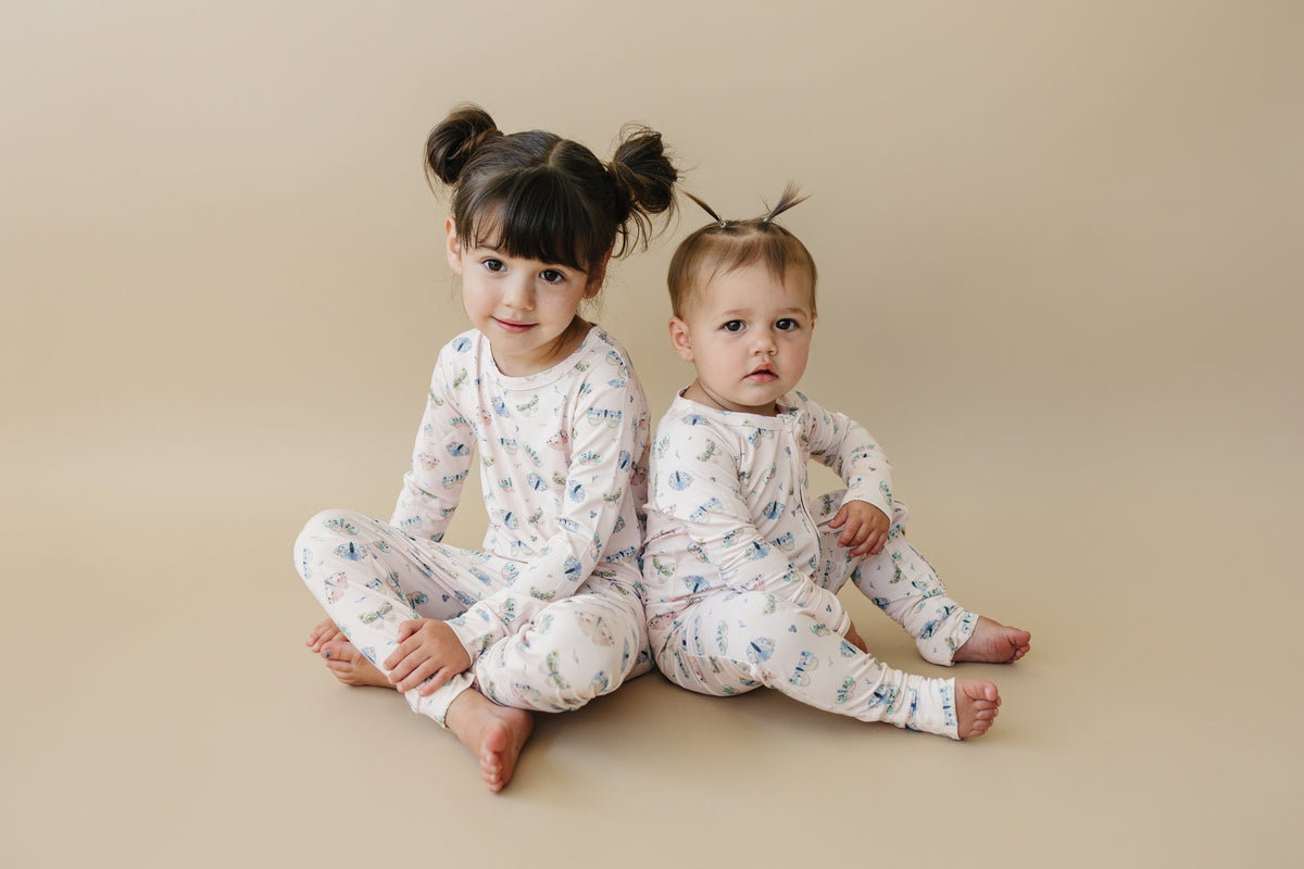 Luna Moths Bamboo Zippy Pajamas — Little Joy Co.