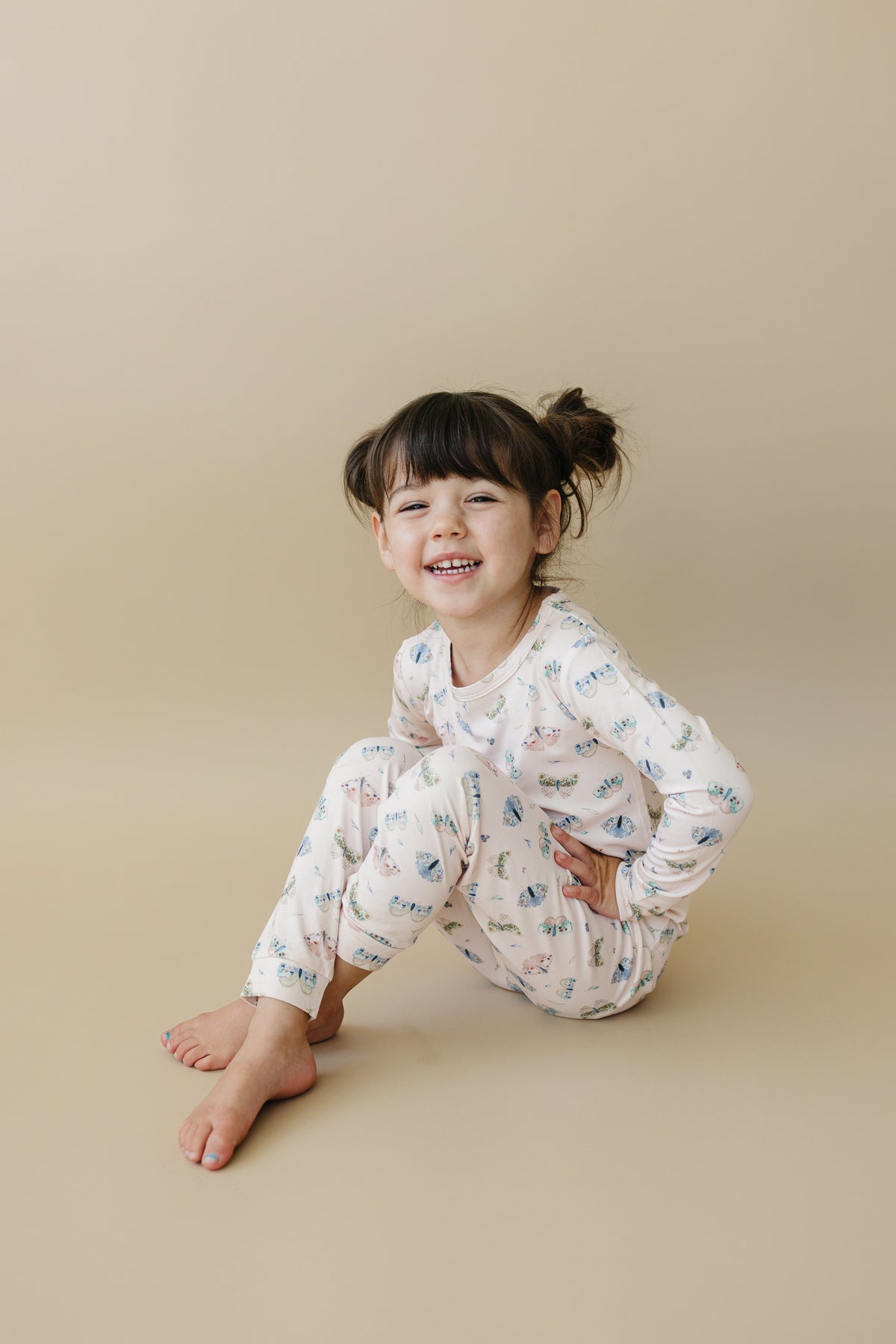 Luna Moths 2pc Bamboo Pajamas — Little Joy Co.