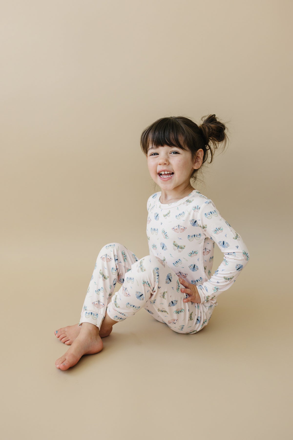 Luna Moths 2pc Bamboo Pajamas — Little Joy Co.