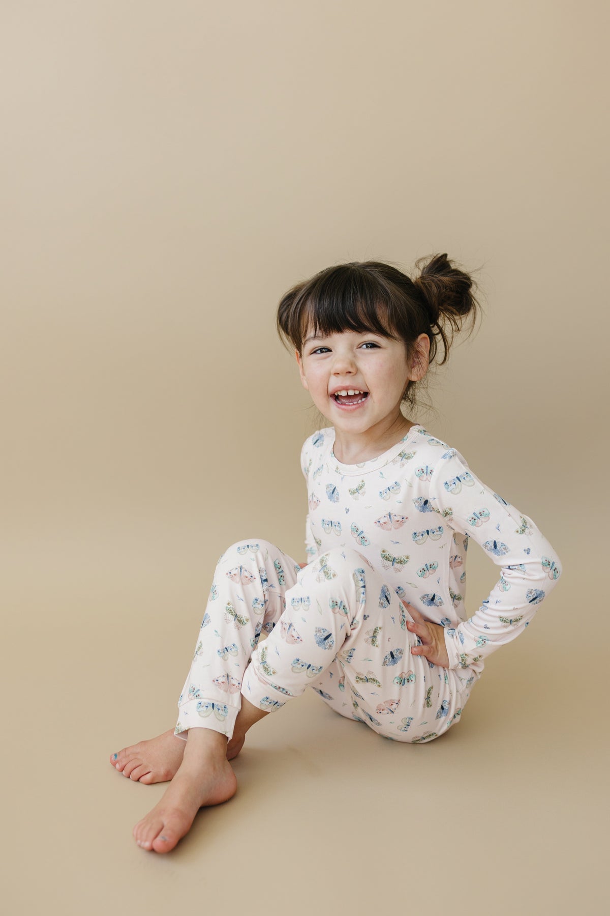 Luna Moths 2pc Bamboo Pajamas — Little Joy Co.