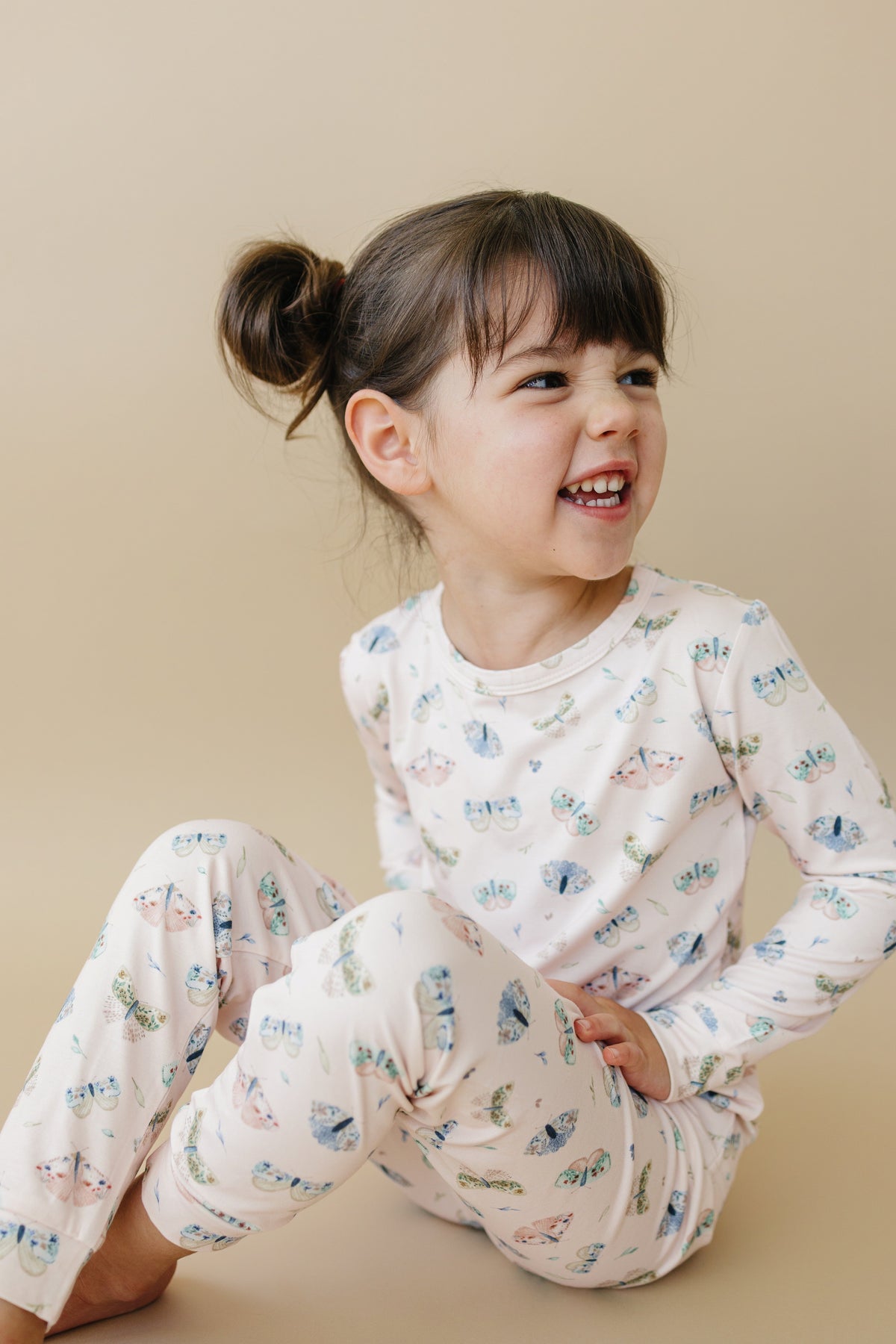 Luna Moths 2pc Bamboo Pajamas — Little Joy Co.