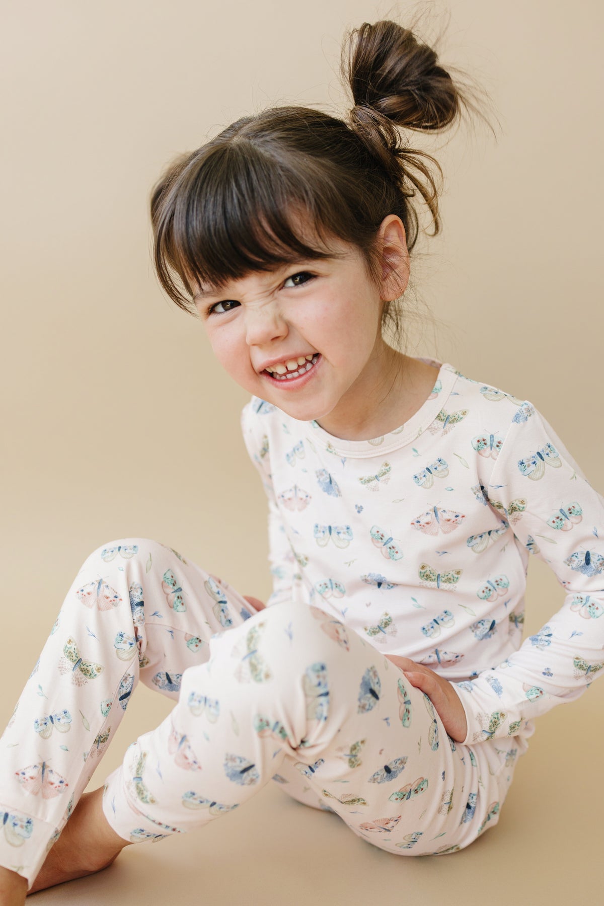 Luna Moths 2pc Bamboo Pajamas — Little Joy Co.