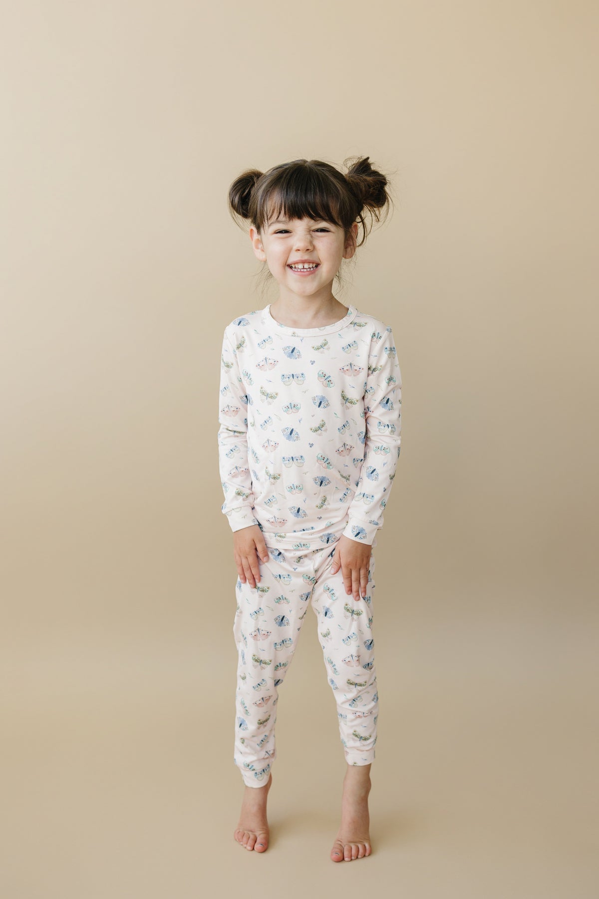 Luna Moths 2pc Bamboo Pajamas — Little Joy Co.