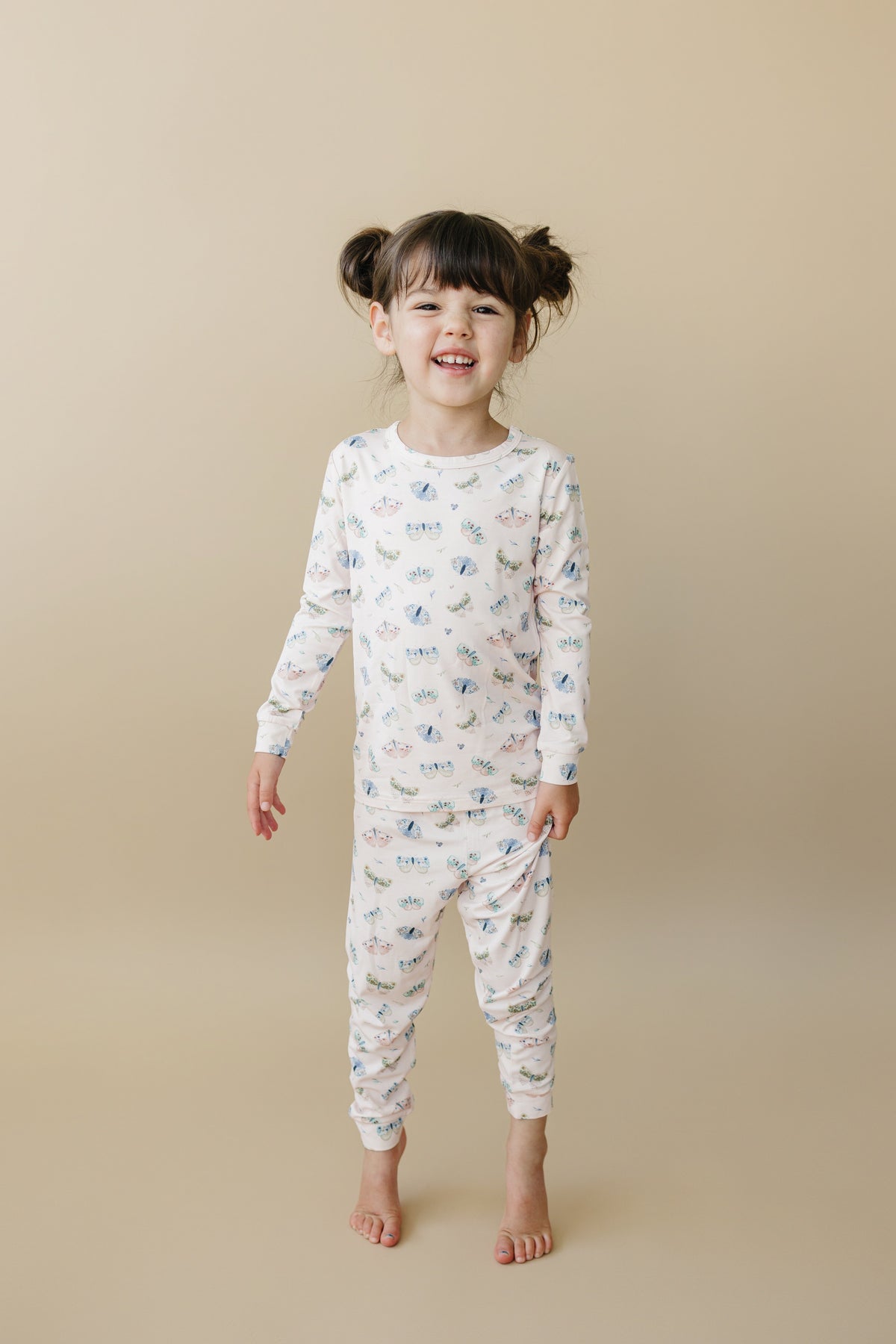 Luna Moths 2pc Bamboo Pajamas — Little Joy Co.