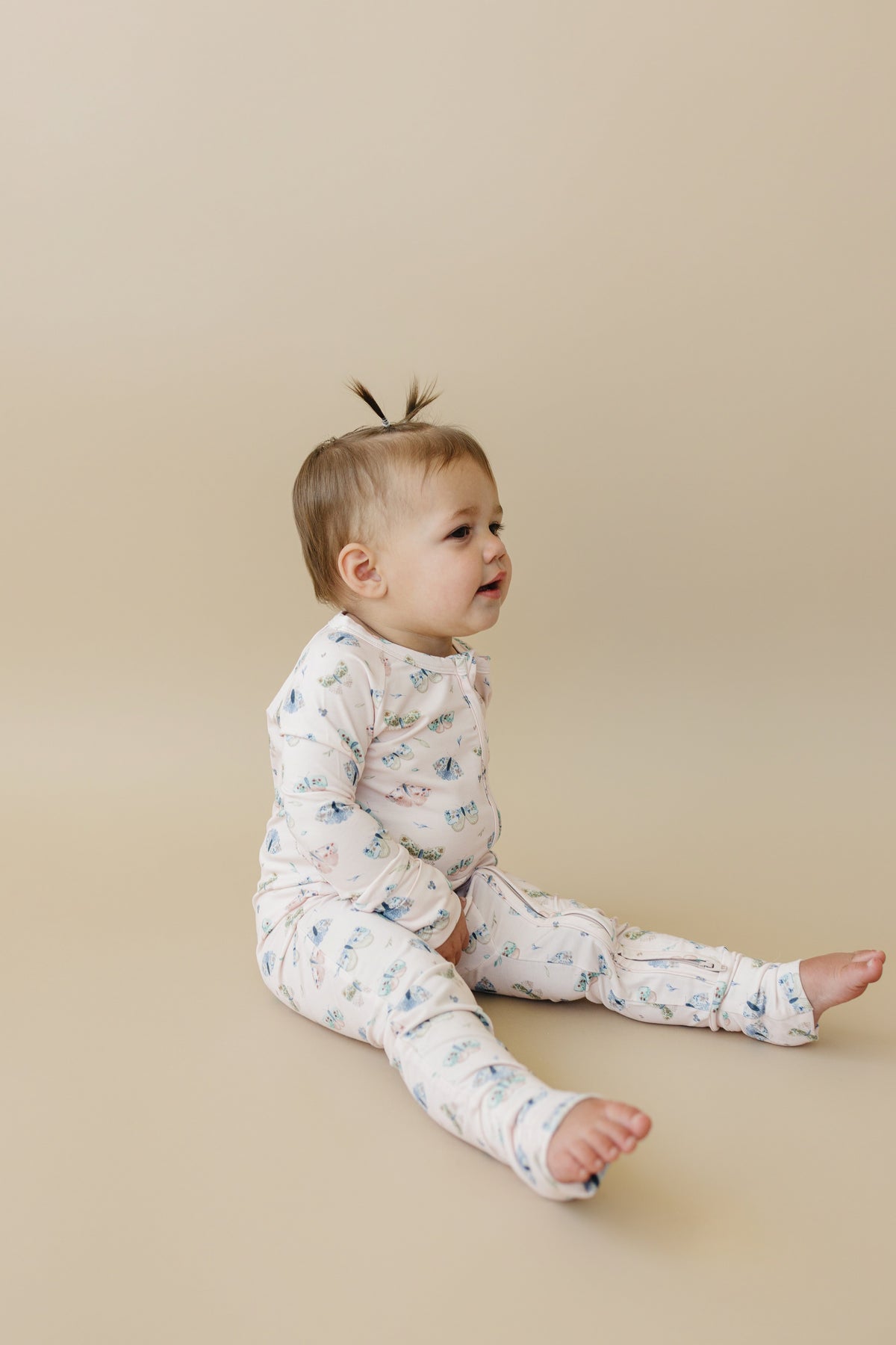 Luna Moths Bamboo Zippy Pajamas — Little Joy Co.