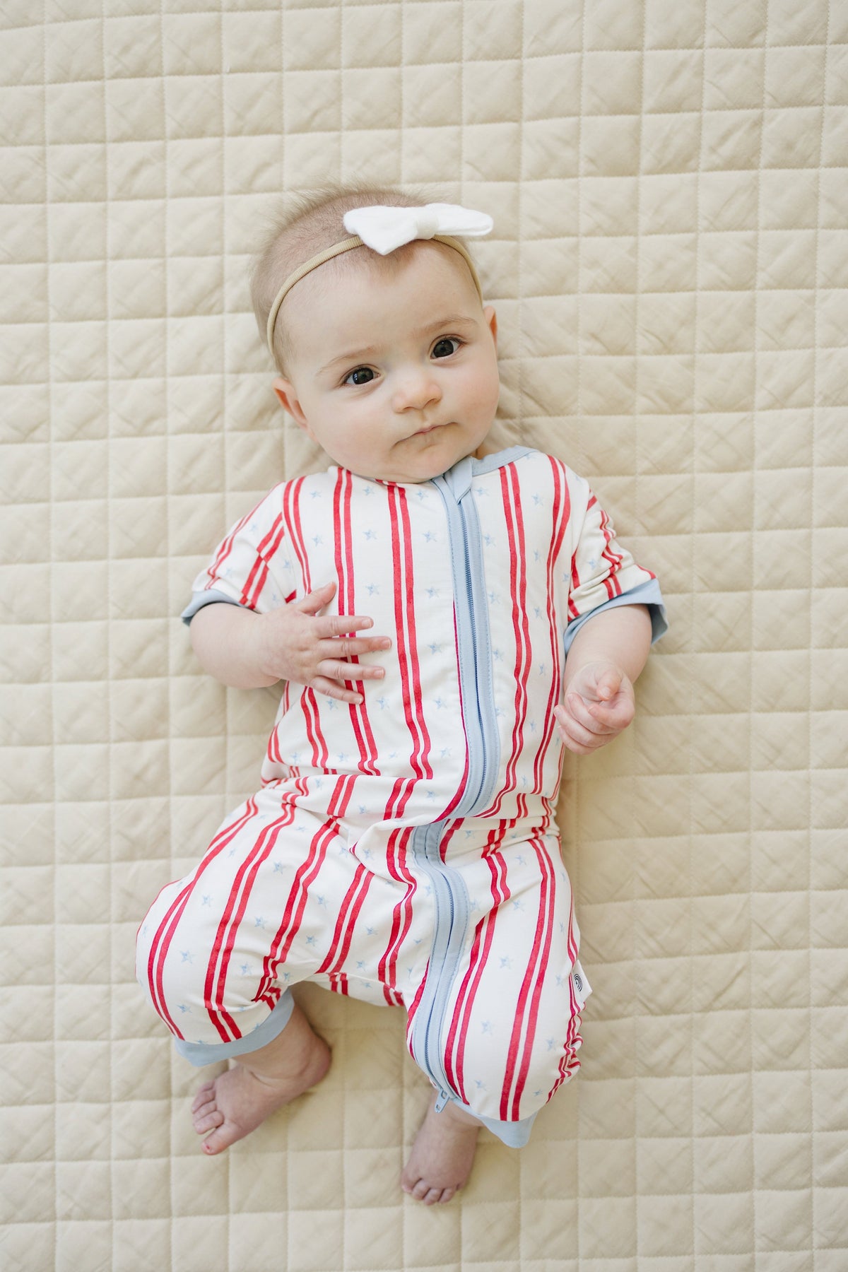 Stars & Stripes Bamboo Shorty Pajamas — Little Joy Co.