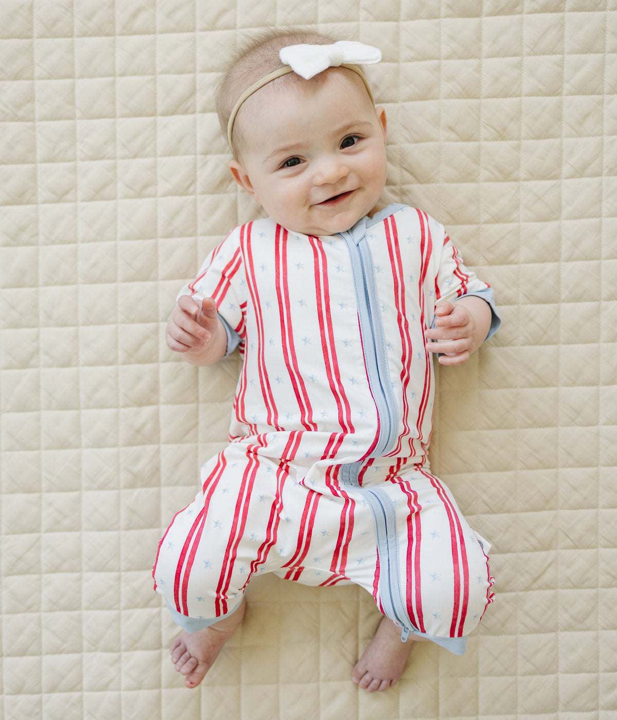 Stars & Stripes Bamboo Shorty Pajamas — Little Joy Co.