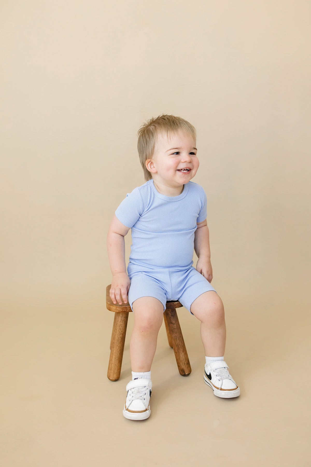 Solid Ribbed Bamboo 2pc Pajamas - more colors — Little Joy Co.