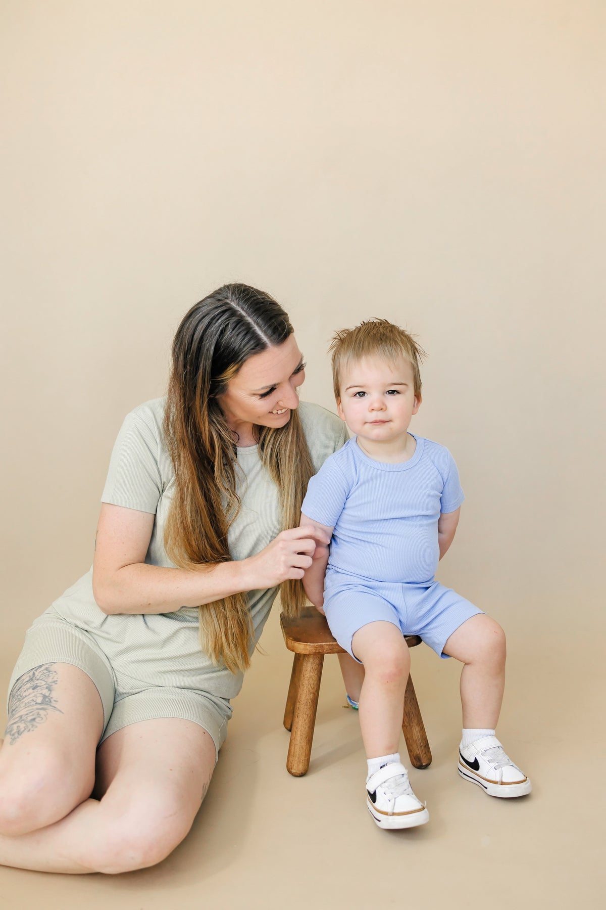 Solid Ribbed Bamboo 2pc Pajamas - more colors — Little Joy Co.