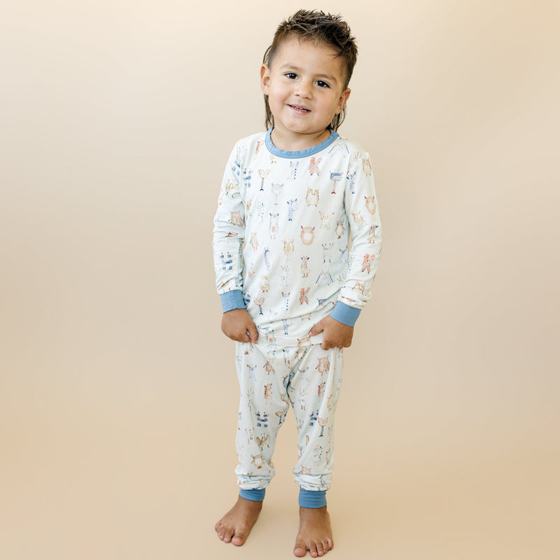 M is for Monsters 2pc Bamboo Pajamas — Little Joy Co.