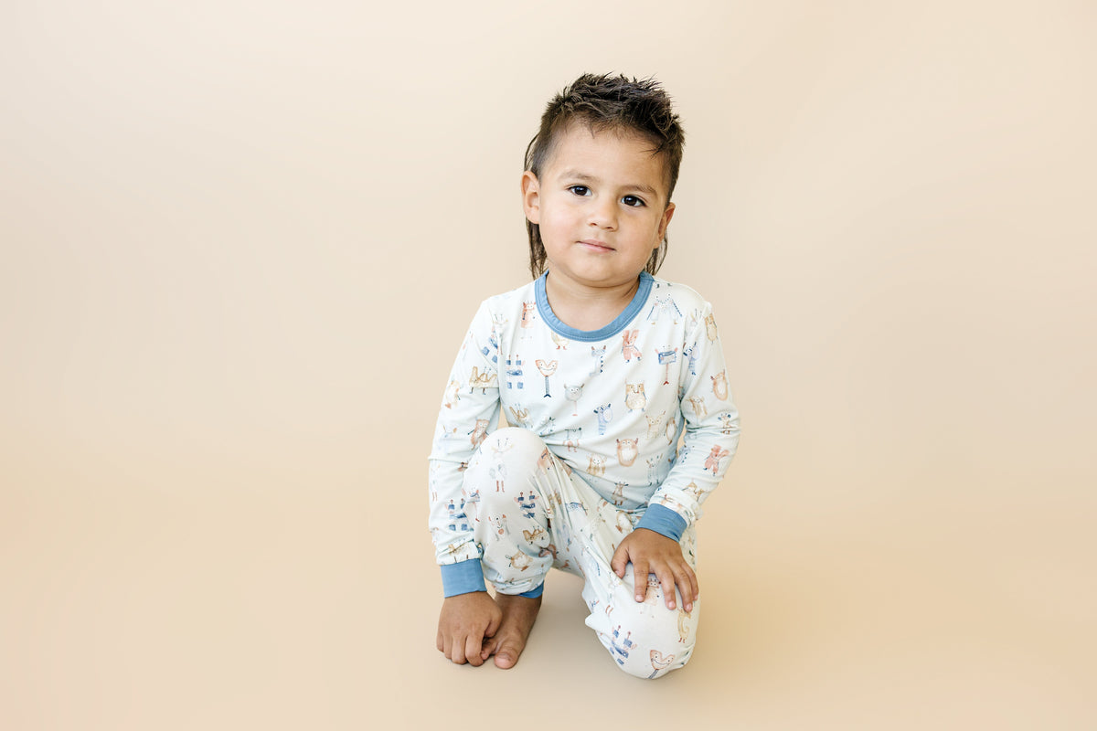 M is for Monsters 2pc Bamboo Pajamas — Little Joy Co.